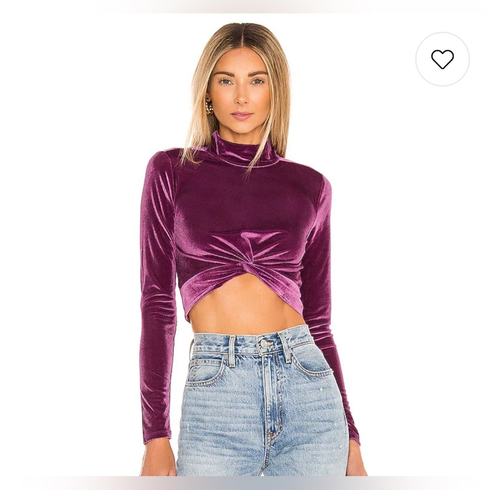 Lovers and Friends Olivia top in burgundy